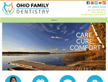 Tablet Screenshot of ohiofamilydentistry.com